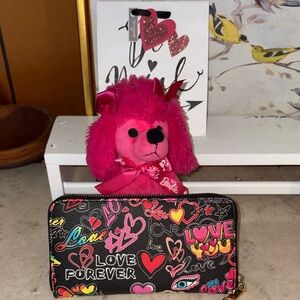 Colorful Love-Themed wristletWallet